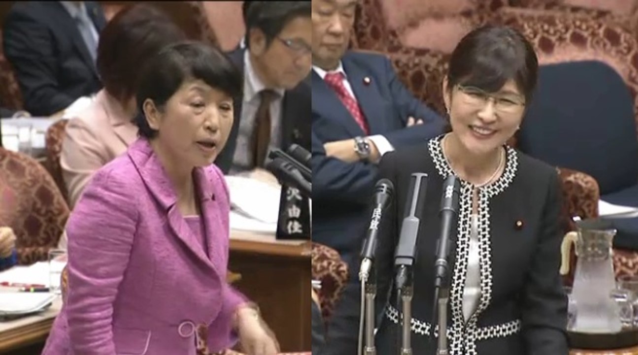 【教育勅語は許せないニダ】福島みずほ（社民党） 国会中継 参議院 予算委員会 平成29年3月8日