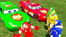 Disney Cars Lightning McQueen COLORS IRONMAN Fun Movie SMASH PARTY & Nursery Rhymes Songs