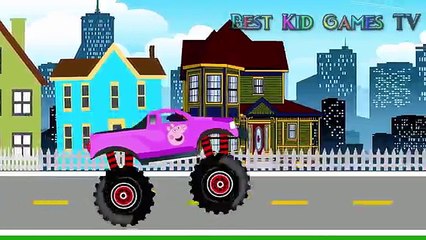 #Peppa Pig Monster Trucks - #Monster Truck For Kids - SPIDERMAN, PEPPA PIG, VENOM