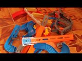 Hot Wheels Wall Tracks Epic Review Complete w/ 4 Playset Mattel Daredevil Curve, Drift Ral
