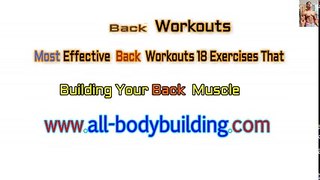 Bodybuilding Exercises_ Best Back workouts For Mass