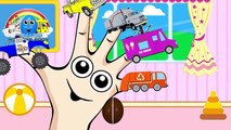 TRUCKS Finger Family | Surprise Eggs Finger Family with Police Monster Truck & more! Nursery Rhyme