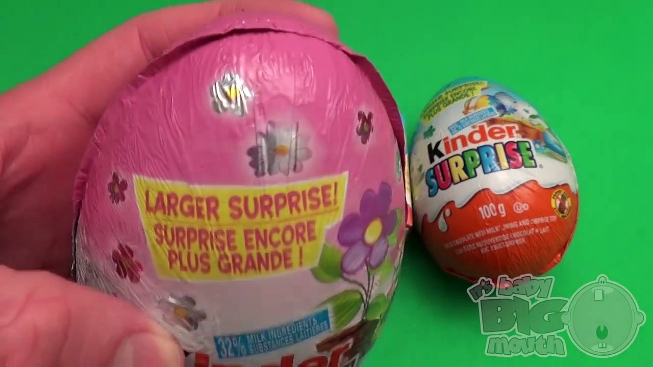 Kinder Surprise Egg Easter Party!  Opening a New Huge Giant Jumbo Kinder Surprise Egg and Basket!-24hgSJLNaEU