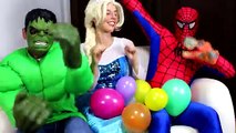 Los colores de hacer Estallar los Globos de Aprender los Colores del Globo de la parte SUPERIOR del Dedo de la Familia de los Niños de la Canción de Spiderman vs Iro