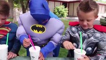 Frozen Elsa Flies w/ Superman Spiderman Prank Joker Prank Superhero Fun Videos Stop Motion