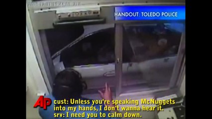 McFreak out - Crazy woman freaks out over McDonald's Chicken McNuggets!