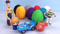 Fun Learning Colours for Kids with Play Doh Surprise Eggs Tom and Jerry Toy Story Finding Dory Toys-BHuMxRnWk7c
