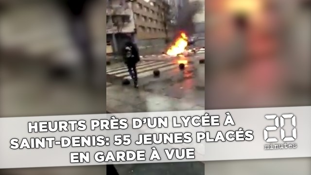 Heurts près d'un lycée à Saint-Denis: 55 jeunes placés en garde à vue