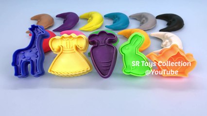 Play-Doh Moons with Assorted Cookie Cutters Learn Colors for Kids Childrens Kinder Surprise Egg Toy-R4tsxzE8l4Y