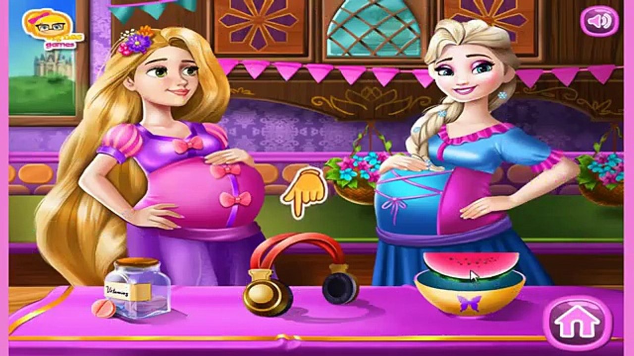 Elsa y Rapunzel Embarazada Bffs de dibujos animados de Juegos de Video Para las Niñas