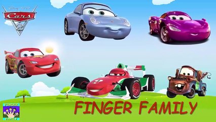 Lightning McQueen Cars The Finger Family song for kids, Nursery Rhymes with Disney Cars +