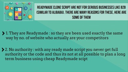 which is the best readymade alibaba clone in the market