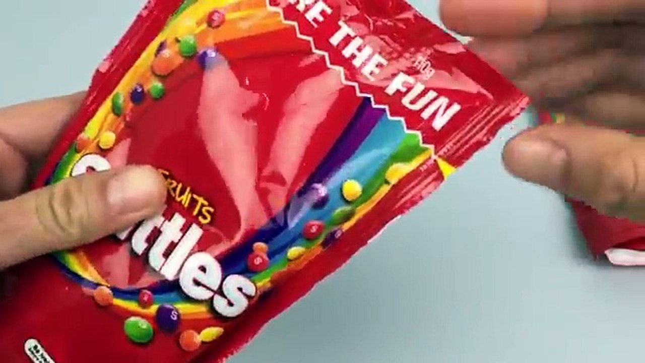 New Learn Colours with Candy Skittles Rainbow, Learning Colors