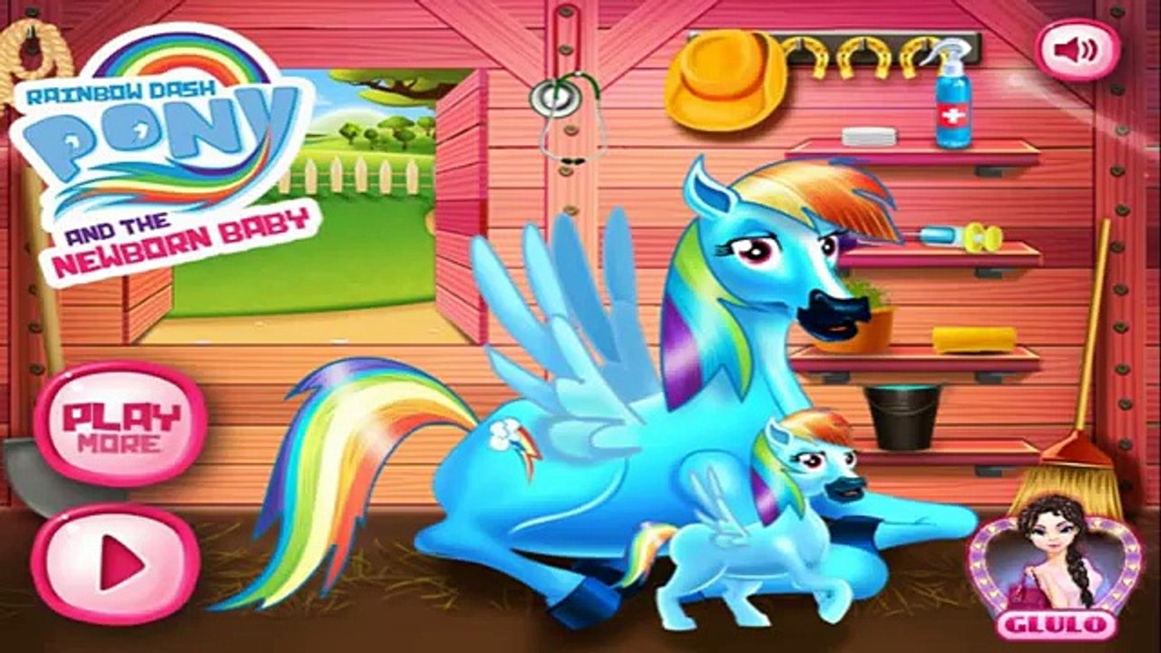 My Little Pony Baby Games - Twilight Sparkle and Rainbow Dash Newborn Baby Pony