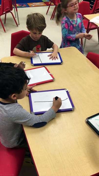 Teaching writing the letter K - Rosewood Academy, Dallas(720p)