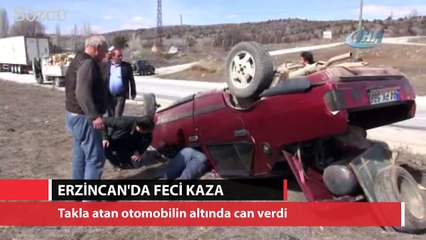 Erzincan'da feci kaza