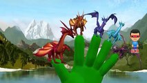 Finger Family Nursery Rhymes For Children | Dinosaur dragon Godzilla Finger Family Rhymes