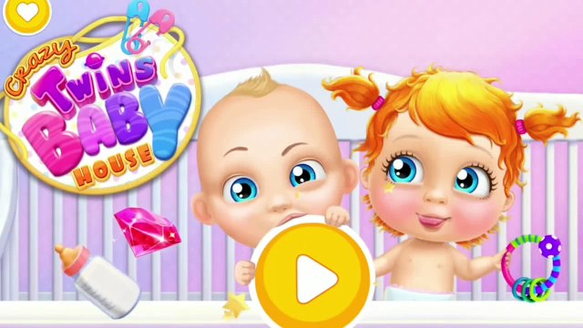 Fun Little Baby Care Crazy Twins Baby House Kids Game Learn Colors Dress Up