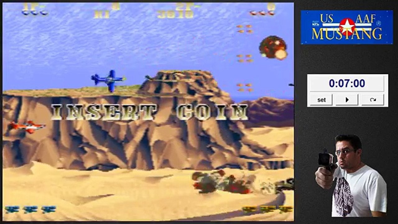USAAF MUSTANG - ARCADE - 7 MINUTOS DE JOGO