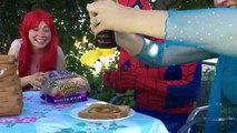 Elsa Caught In Web! Maleficent Pranks Spiderman Hulk Ariel Funny Superhero Kids In Real Life In 4K
