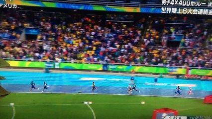 男子４×400mリレー　アメリカ金メダル！！　＃リオ五輪　2016