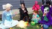 Is Frozen Elsa Baby Stealthily Eating Candy? Spiderman, Pink Spidergirl vs Maleficent Fing