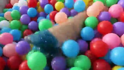 FROZEN ELSA vs COLORED BALLS BATH! w/ Spiderman vs Joker Candy Bubble Gum Ball Pit - Funny