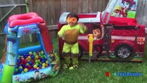 Thomas and Friends GIANT BALL PITS Egg Surprise Toys Hot Wheels Inflatable Toys Kids Video