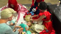 Disney Princesses and Babies! Singing w/ Princess Elena of Avalor and Frozen Elsa and Spiderman