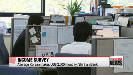 Average Korean makes US$ 2,500 monthly: Report