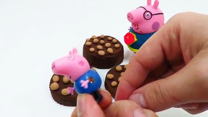 Peppa Pig Superman open Cookies Surprise egg Inside Out Frozen Olaf The Good dinosaur video