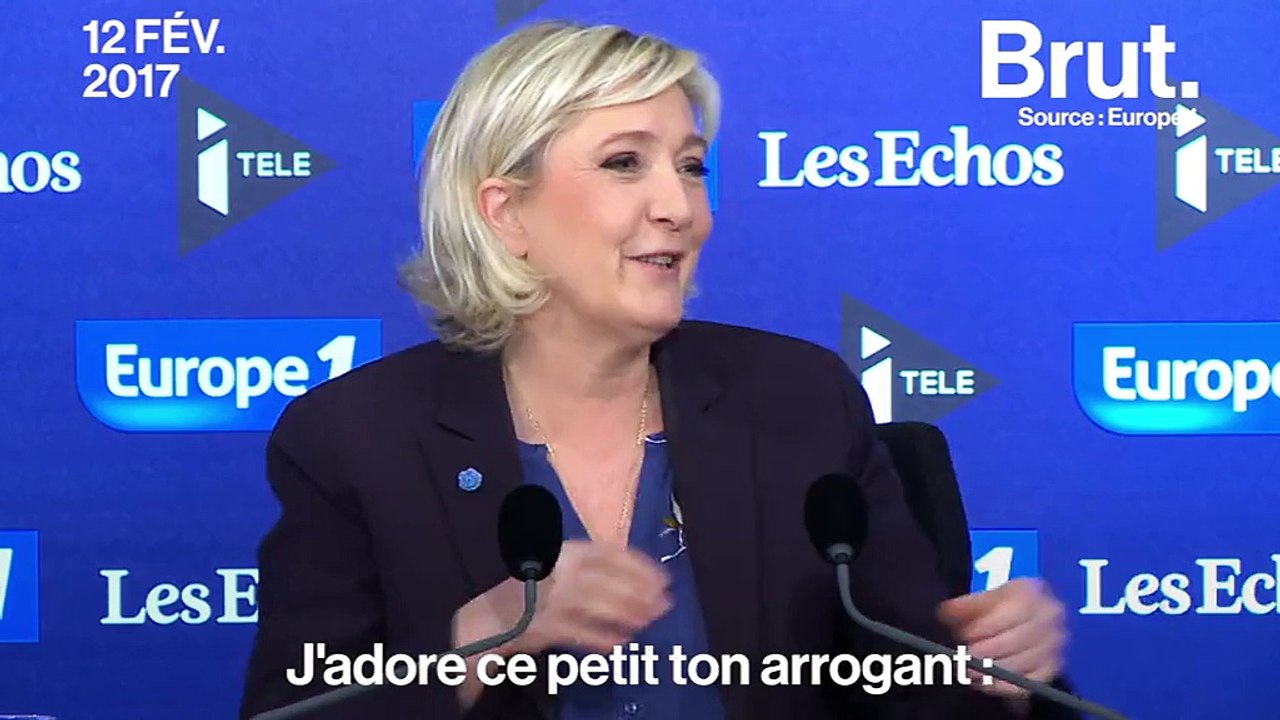 Marine Le Pen joue les imitatrices