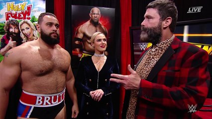 Mick Foley, Jinder Mahal, Rusev and Lana Backstage Segment