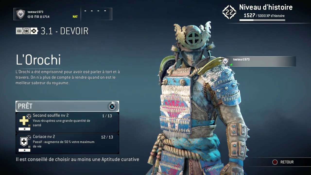 For Honor PS4 FR HDmode histoire Samouraï