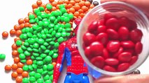 Learn Colors with SPIDERMAN & M&Ms | Learning Videos for Children | Spiderman Colours