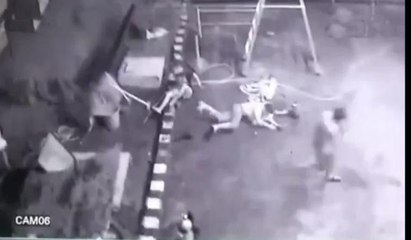 Benzin istasyonunda patlama kamerada