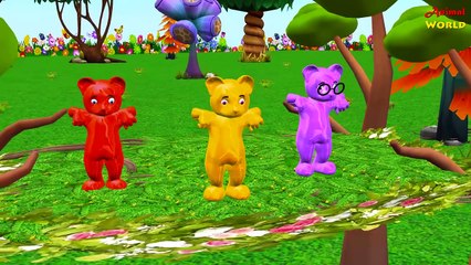 Colors Gorilla Dinosaurs Elephant Vs Bull Fighting Animal Attack Video Finger Family Nurse