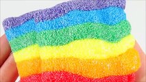 Arcoiris de masa de espuma foam clay rainbow colors