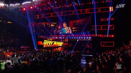 Charly Caruso, Bayley and Nia Jax Backstage Segment