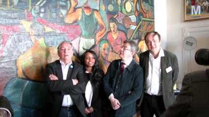 Jean-Luc Mélenchon en visite à la Marseillaise