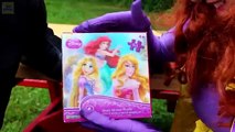 Spiderman & Frozen Elsa vs Poison Ivy! w/ Pink Spidergirl Mermaid, Maleficent Joker Superm