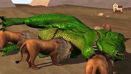 Lion Vs King Cobra Snake | Wild Animals Real Fight | 3D Animation | Latest Animation Short