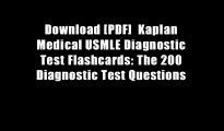 Download [PDF]  Kaplan Medical USMLE Diagnostic Test Flashcards: The 200 Diagnostic Test Questions