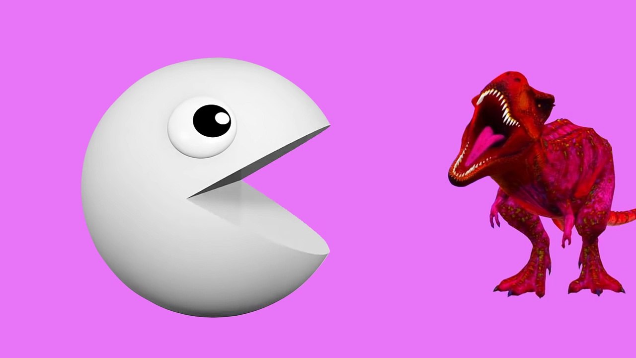 Learn Colors With Animals Pacman For Kids Toddlers Children | Learn Video Animals For Kids