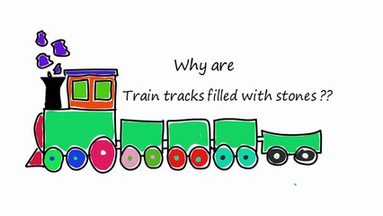 Why are Train tracks Filled with stones [Hindi]