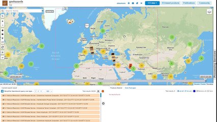 GEP VO-2 Trial Case: DIAPASON InSAR Sentinel-1 TOPSAR(IW,EW), an on-demand processing service on GEP.