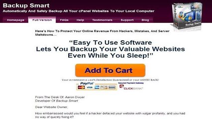 Cpanel Website Backup Software - Backup Smart