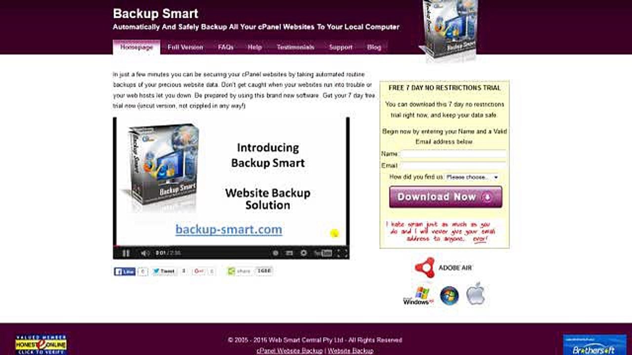 Cpanel Website Backup Software - Must Have