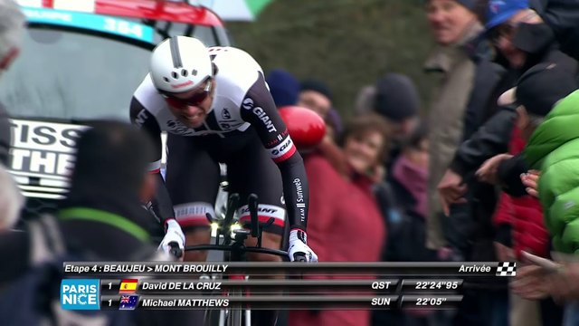 Arrivée de Michael Matthews - Étape 4 (Beaujeu / Mont Brouilly) - Paris-Nice 2017