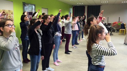 Des collégiens de Cognac gagnent un concours et se produisent à Disneyland Paris